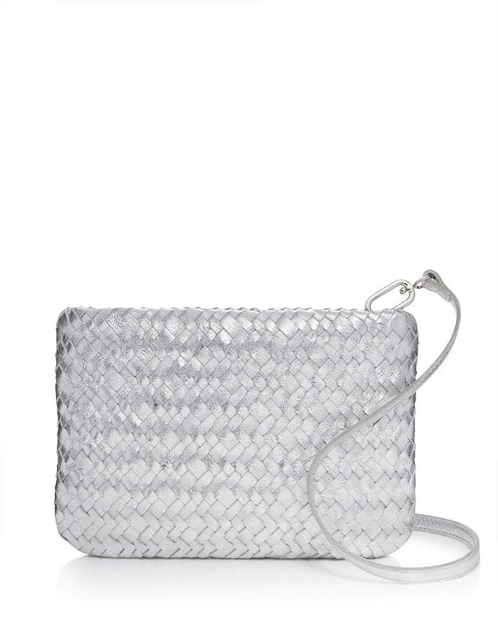 商品Madewell|The Puff Crossbody Bag in Woven Metallic Leather,价格¥931,第1张图片详细描述