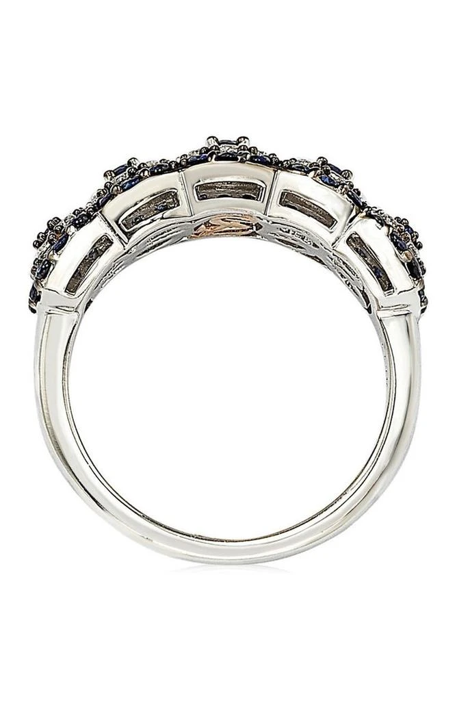 商品Suzy Levian|Two-Tone Blue Sapphire, Created White Sapphire & Brown Diamond Ring,价格¥1943,第5张图片详细描述