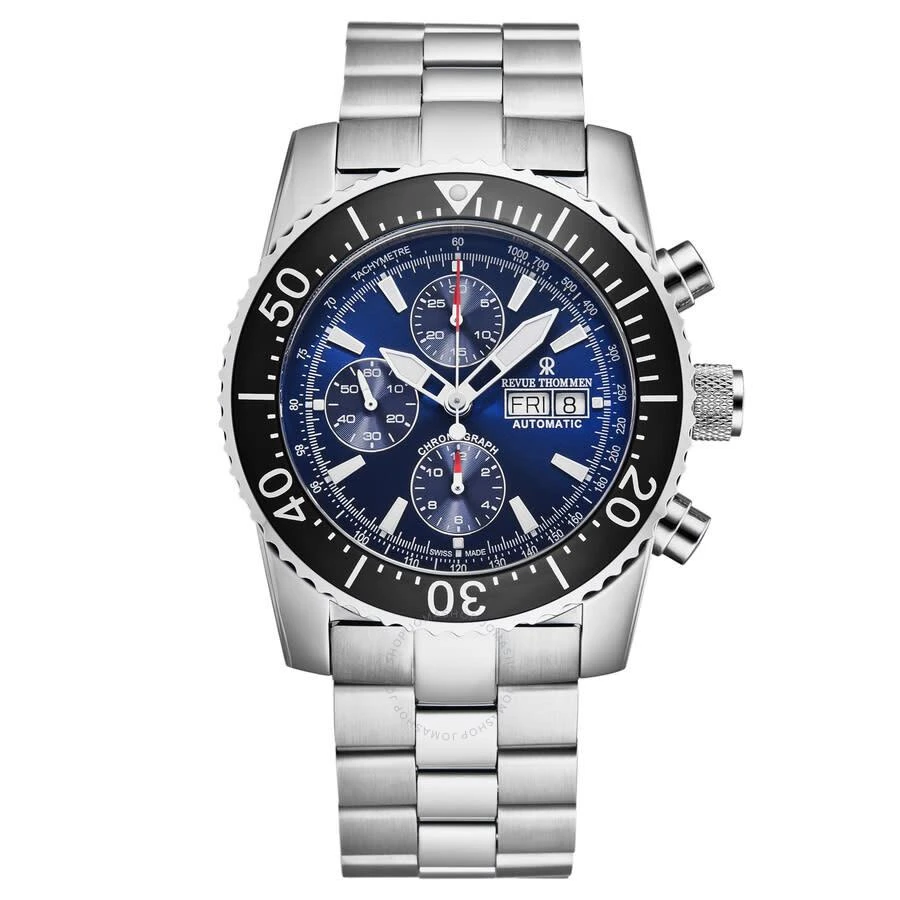 商品Revue Thommen|Diver Chronograph Automatic Blue Dial Men's Watch 17030.6123,价格¥7144,第1张图片