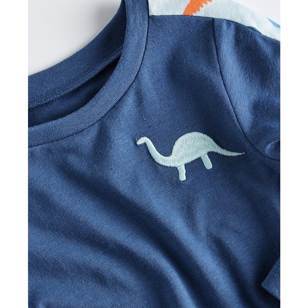 Baby Boys Long Sleeve Dinosaur Graphic T-Shirt, Created for Macy's商品第3张图片规格展示