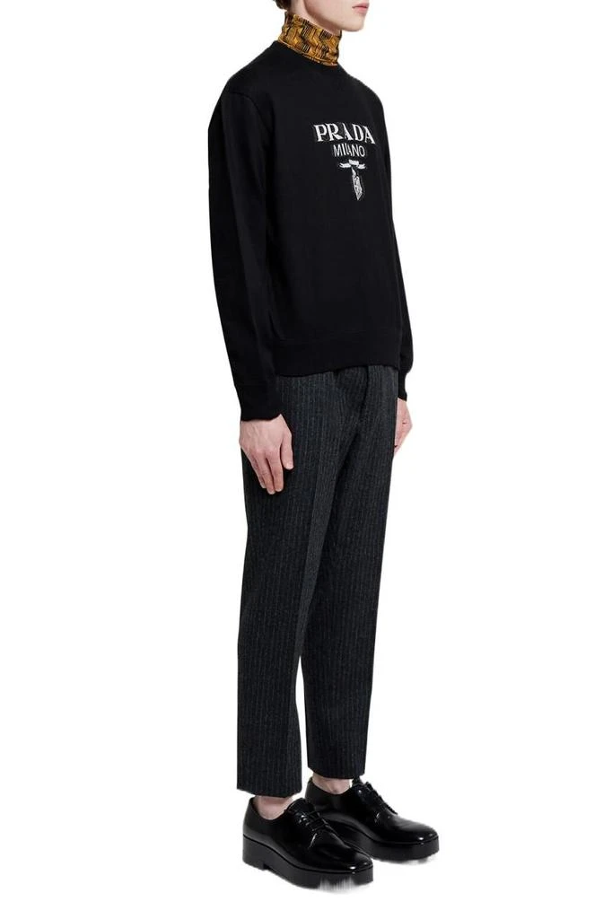 商品Prada|Prada men's black cotton sweatshirt,价格¥6961,第3张图片详细描述