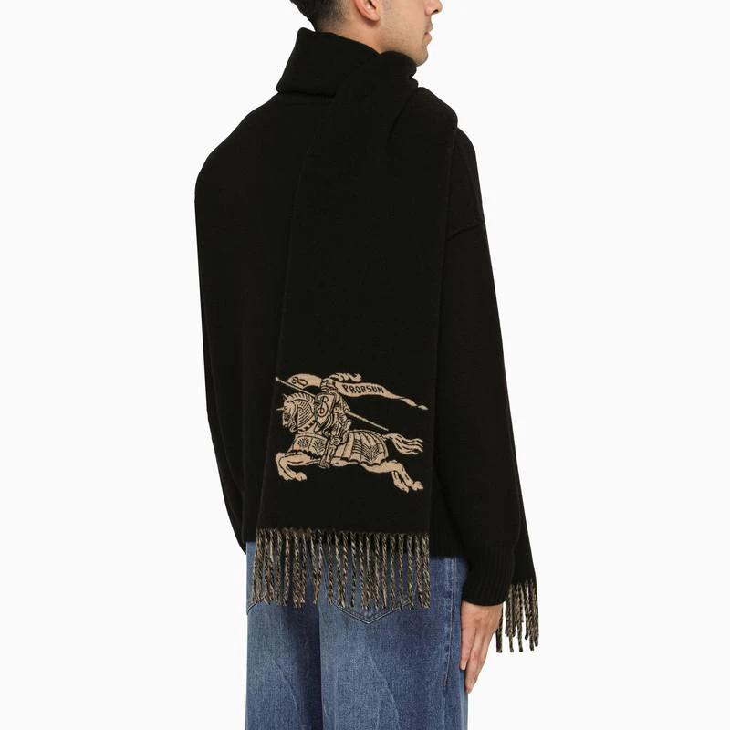 商品Burberry|Camel/black cashmere scarf,价格¥4859,第2张图片详细描述