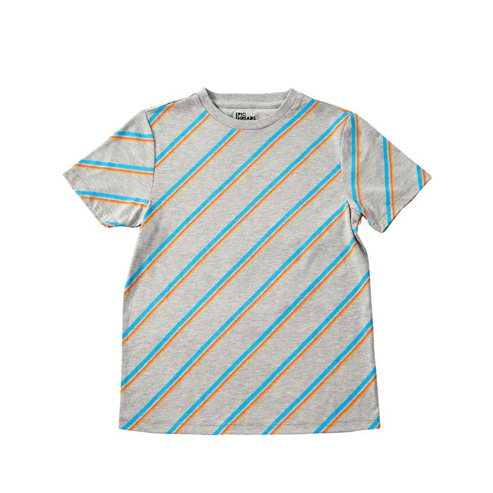 Big Boys Short Sleeve Stripe T-shirt, Created for Macy's商品第1张图片规格展示