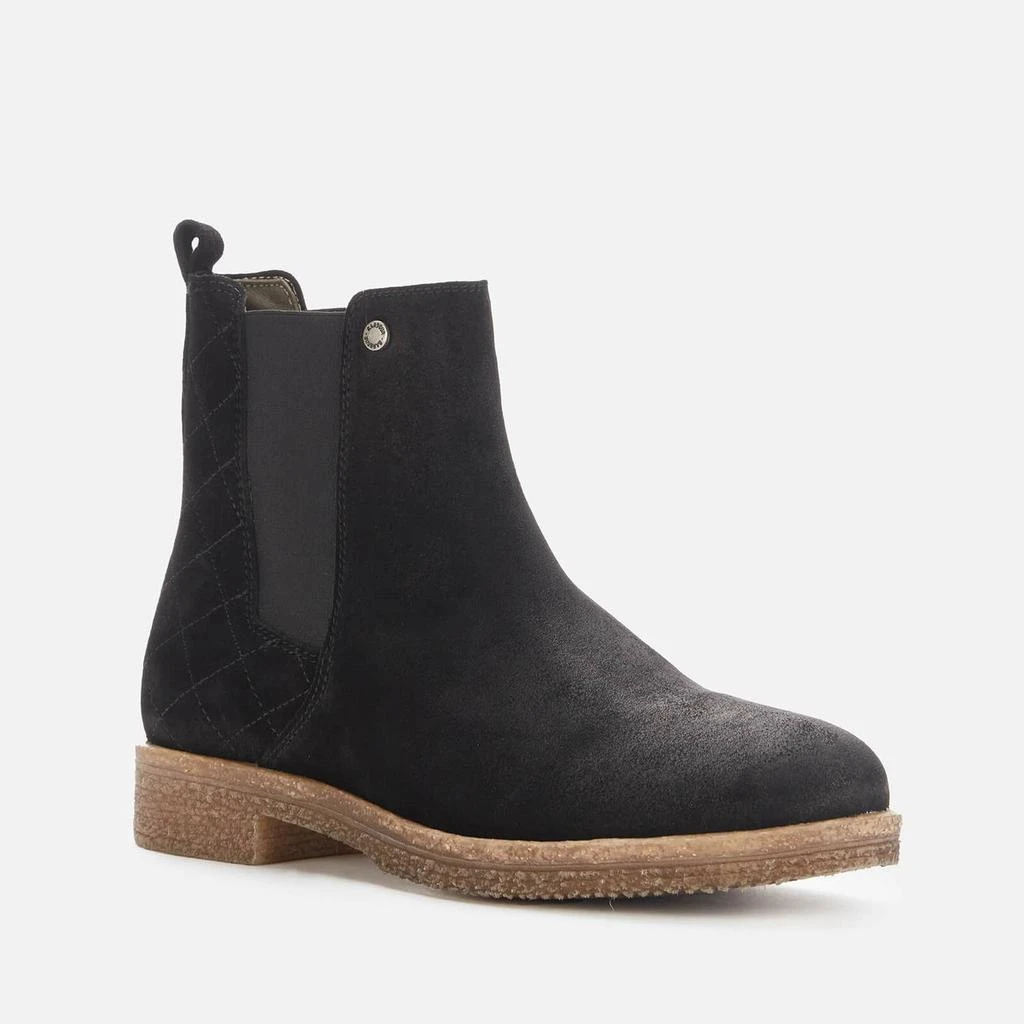 商品Barbour|BARBOUR WOMEN'S CARLA SUEDE CHELSEA BOOTS - BLACK,价格¥547,第2张图片详细描述