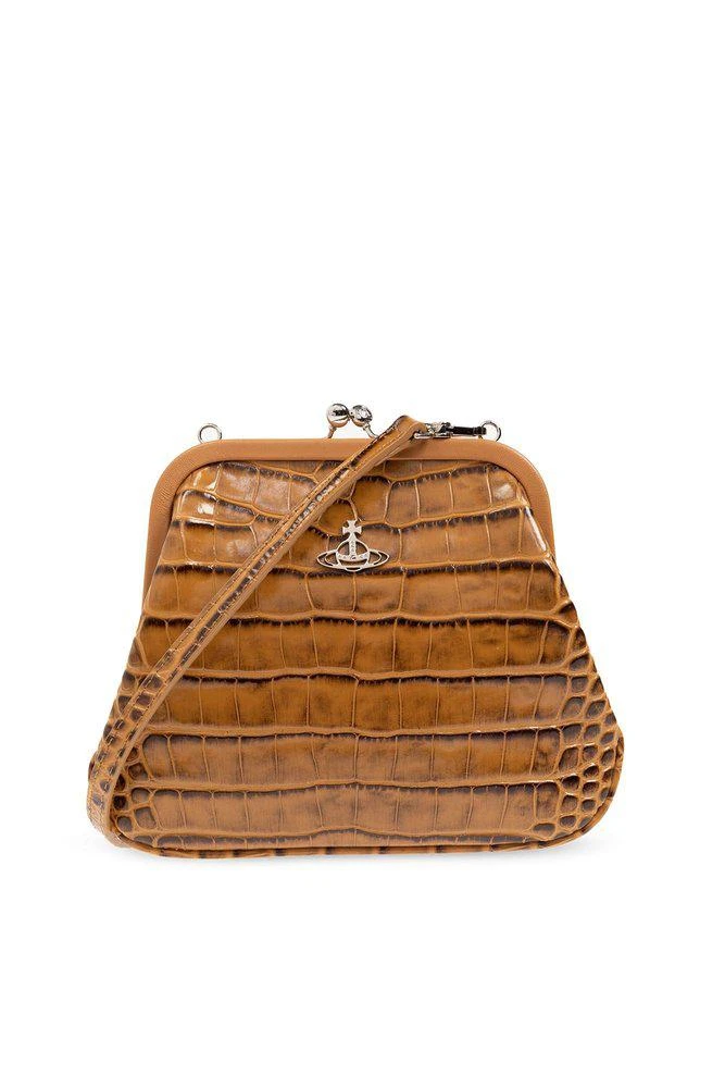 商品Vivienne Westwood|Vivienne Westwood Embossed Vivienne's Clutch Bag,价格¥2474,第1张图片