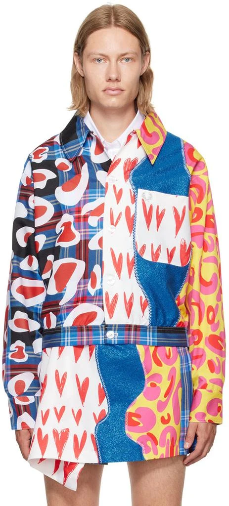 商品Charles Jeffrey Loverboy|Multicolor Fred Perry Edition Patchwork Jacket,价格¥2091,第1张图片