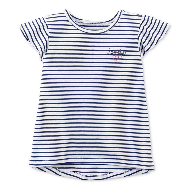 商品Carter's|Poppy Stripe Top, Toddler Girls,价格¥60,第1张图片