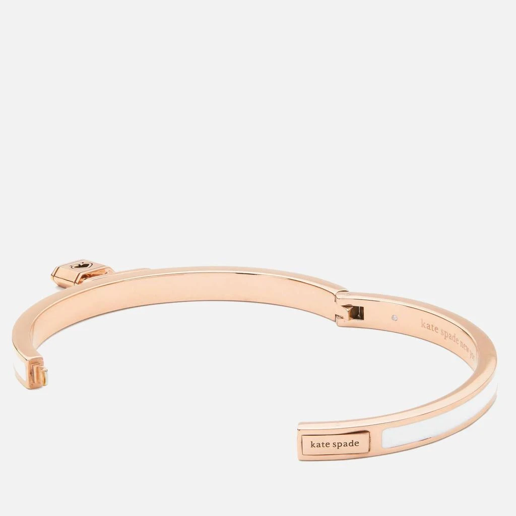 商品Kate Spade|Kate Spade New York Women's Charm Bangle - White,价格¥594,第2张图片详细描述