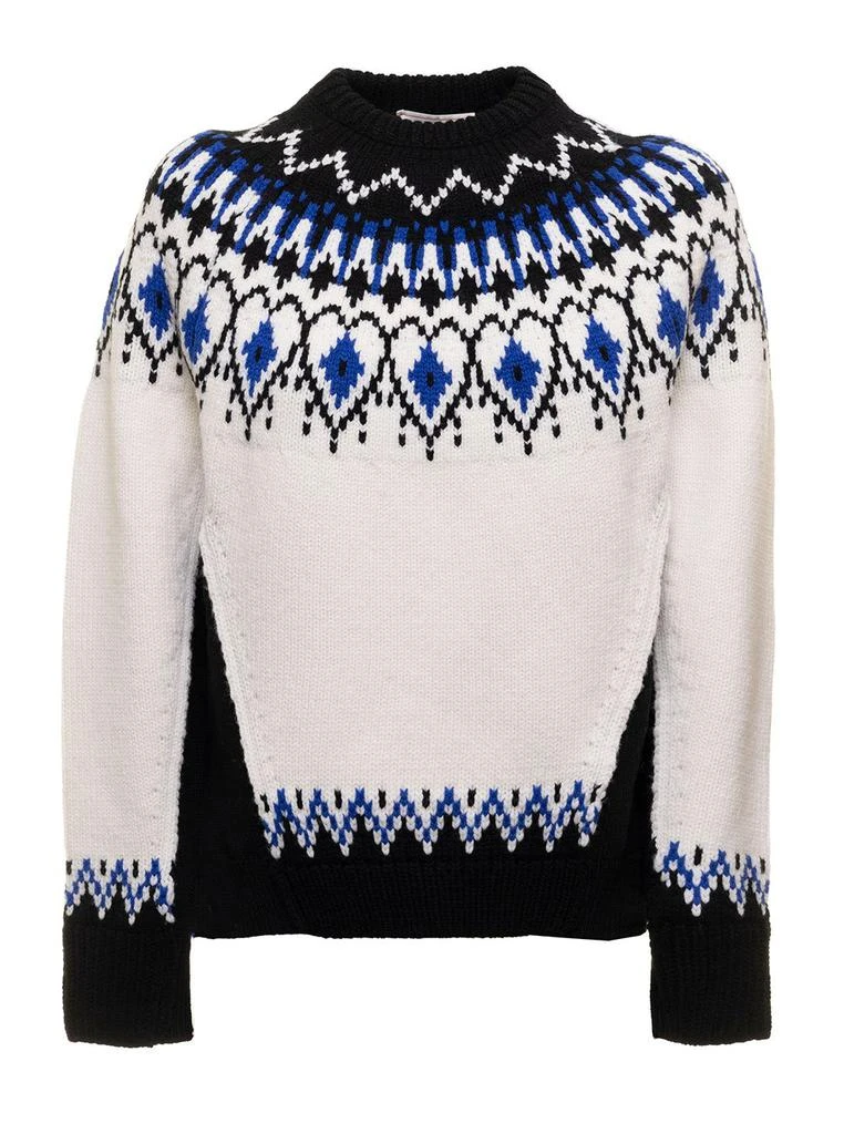 商品Alexander McQueen|Alexander McQueen Intarsia Funnel Neck Knitted Jumper,价格¥4641,第1张图片