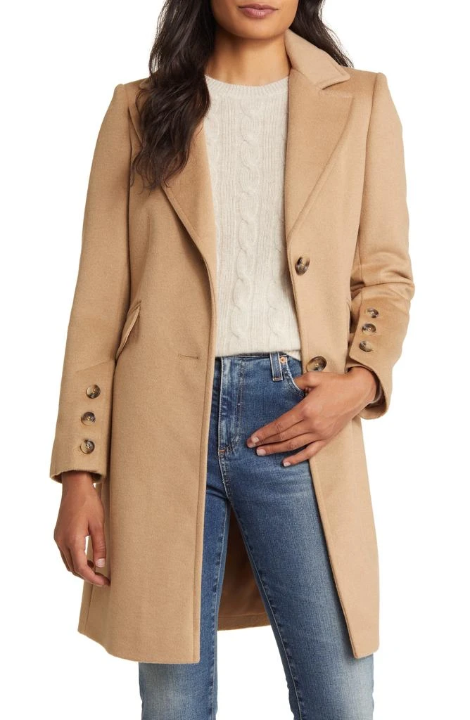 商品Sam Edelman|Wool Blend Notch Collar Coat,价格¥572,第4张图片详细描述
