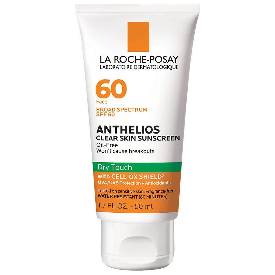La Roche-Posay Anthelios Clear Skin Sunscreen for Face, Oil-Free, SPF 60 1