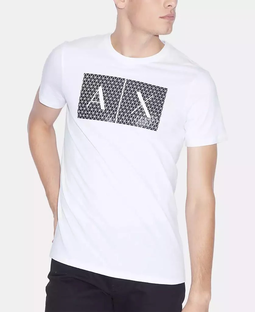 商品Armani Exchange|Men's Foundation Triangulation T-Shirt,价格¥356,第4张图片详细描述