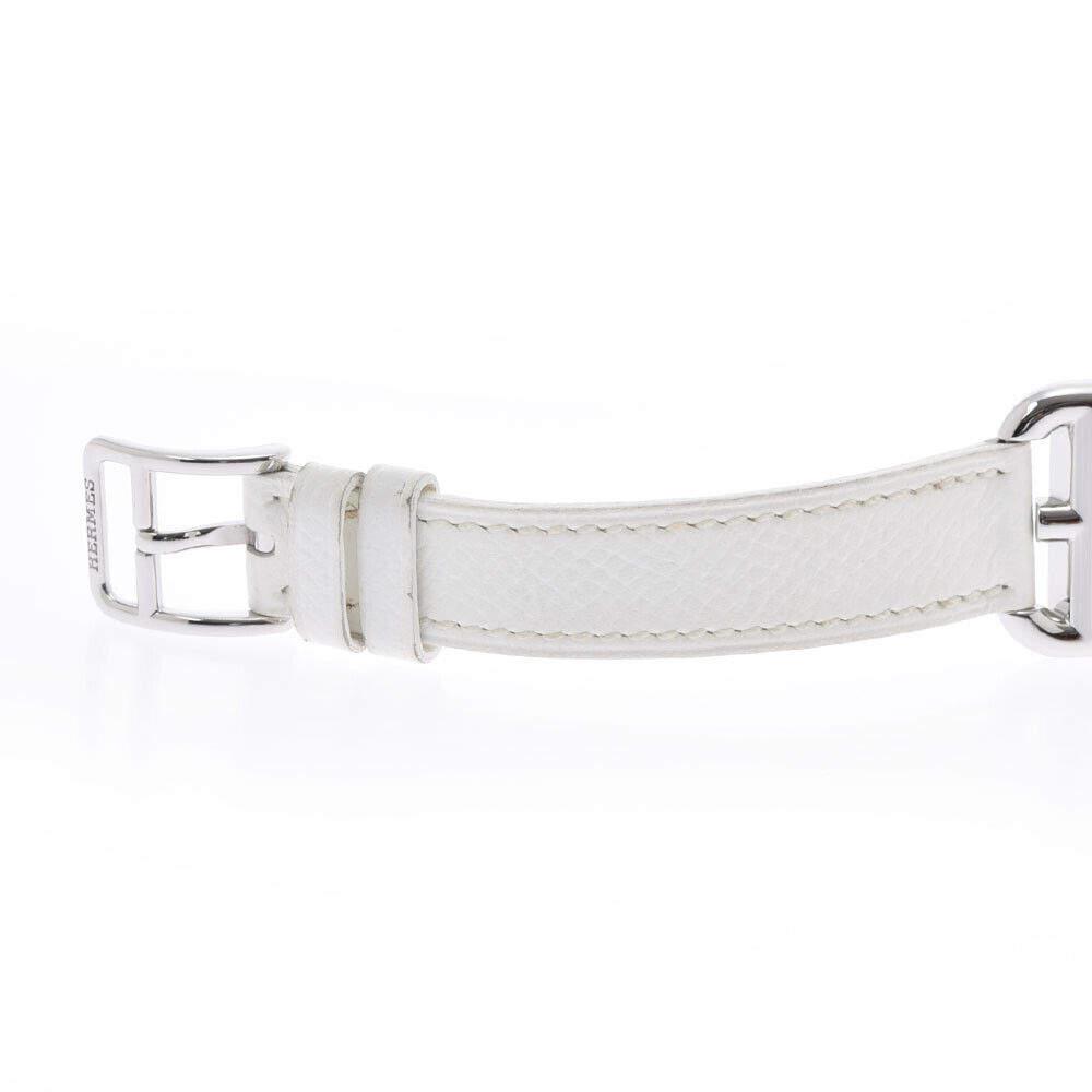 Hermes White Stainless Steel Cape Cod CC1.210 Quartz Women's Wristwatch 23 mm商品第7张图片规格展示