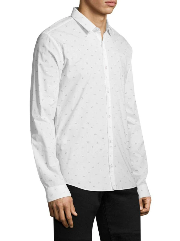 商品Hugo Boss|Cotton Slim-Fit Button-Down Shirt,价格¥983,第3张图片详细描述