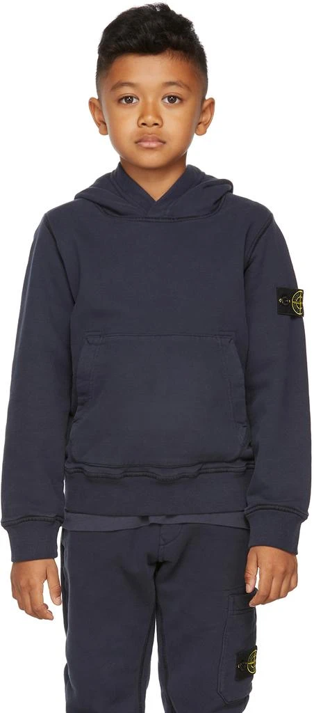 商品Stone Island Junior|Kids Navy Classic Hoodie,价格¥571,第2张图片详细描述