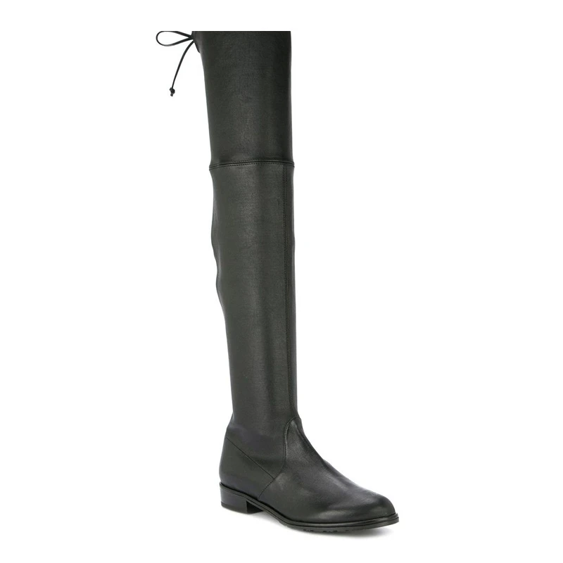 STUART WEITZMAN 女士黑色小牛皮过膝系带长靴 LOWLAND-LUN-BLACK 商品