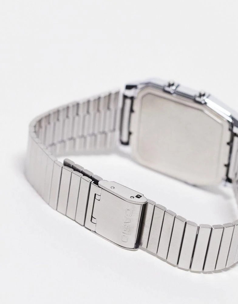 商品Casio|Casio vintage style watch with grid face in silver Exclusive at ASOS,价格¥345,第2张图片详细描述