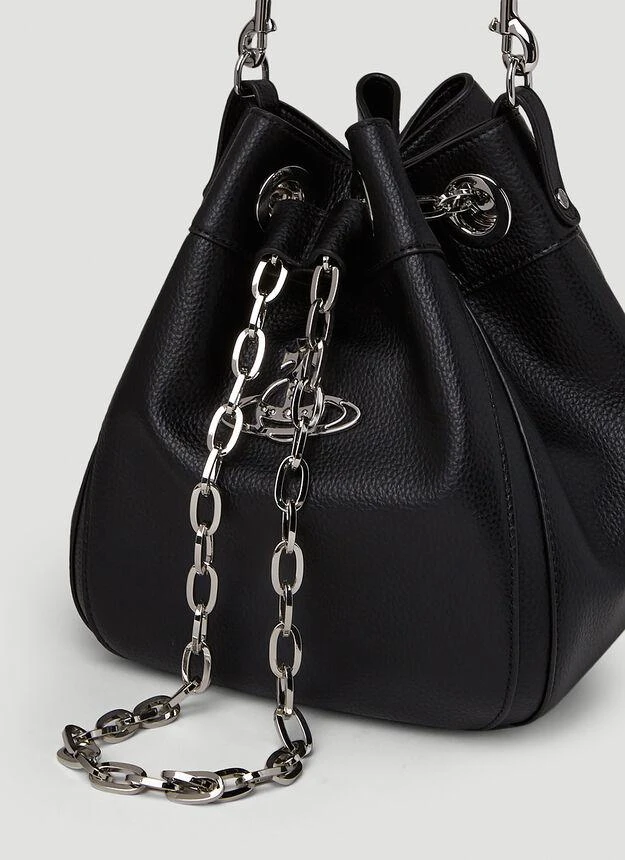 商品Vivienne Westwood|Chrissy Medium Bucket Handbag in Black,价格¥3608,第5张图片详细描述