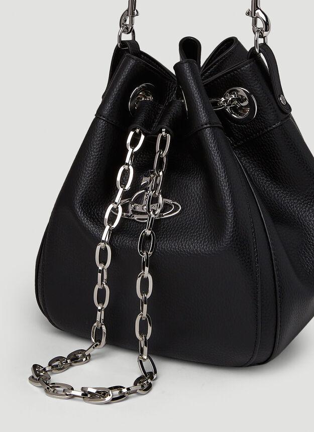 商品Vivienne Westwood|Chrissy Medium Bucket Handbag in Black,价格¥3091,第7张图片详细描述