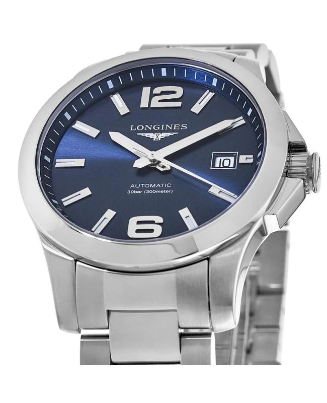 商品Longines|Longines Conquest Blue Dial Stainless Steel Men's Watch L3.776.4.99.6,价格¥6787,第2张图片详细描述
