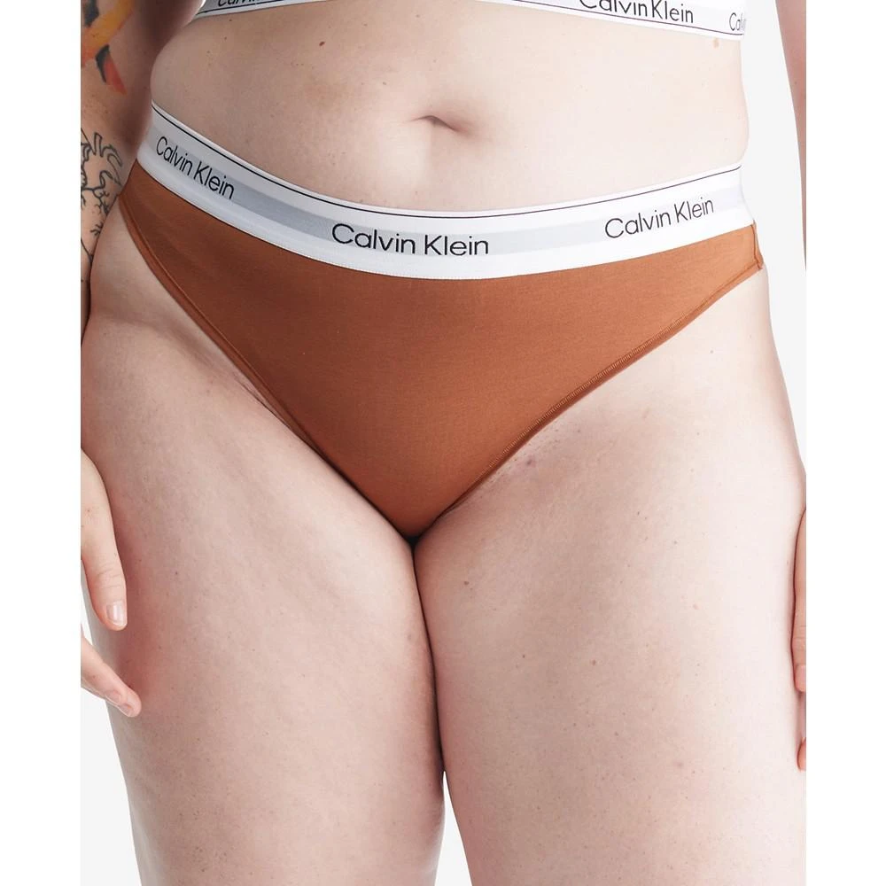 商品Calvin Klein|Plus Size Modern Naturals Thong Underwear QF7046,价格¥49,第1张图片