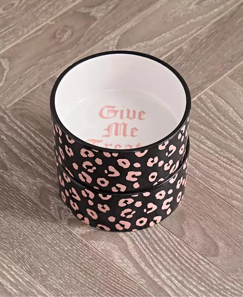 商品Juicy Couture|Give Me Treats Pet Bowl Leopard 16 oz Ceramic Bowls, Set of 2,价格¥235,第3张图片详细描述