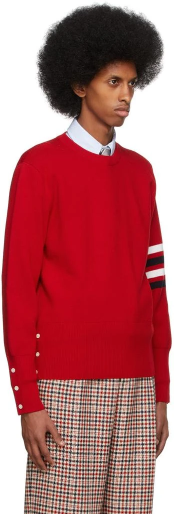 商品Thom Browne|Red Milano 4-Bar Sweater,价格¥5163,第2张图片详细描述