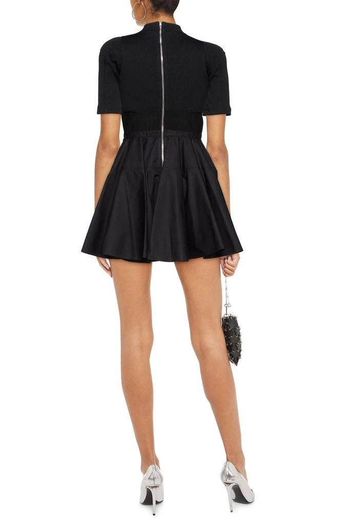 商品Alexander Wang|Paneled poplin, mesh and cotton mini dress,价格¥2991,第1张图片
