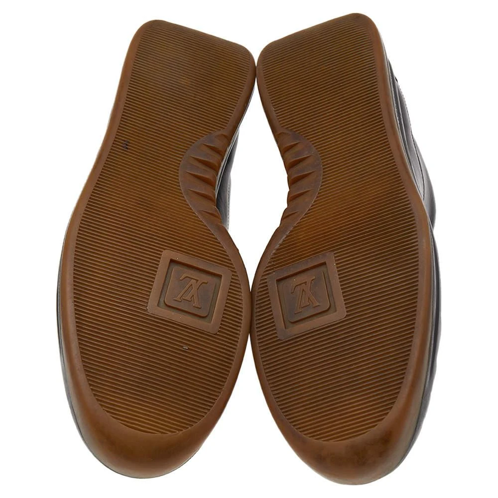 Louis Vuitton Dark Brown Leather Low Top Sneakers Size 44.5 商品
