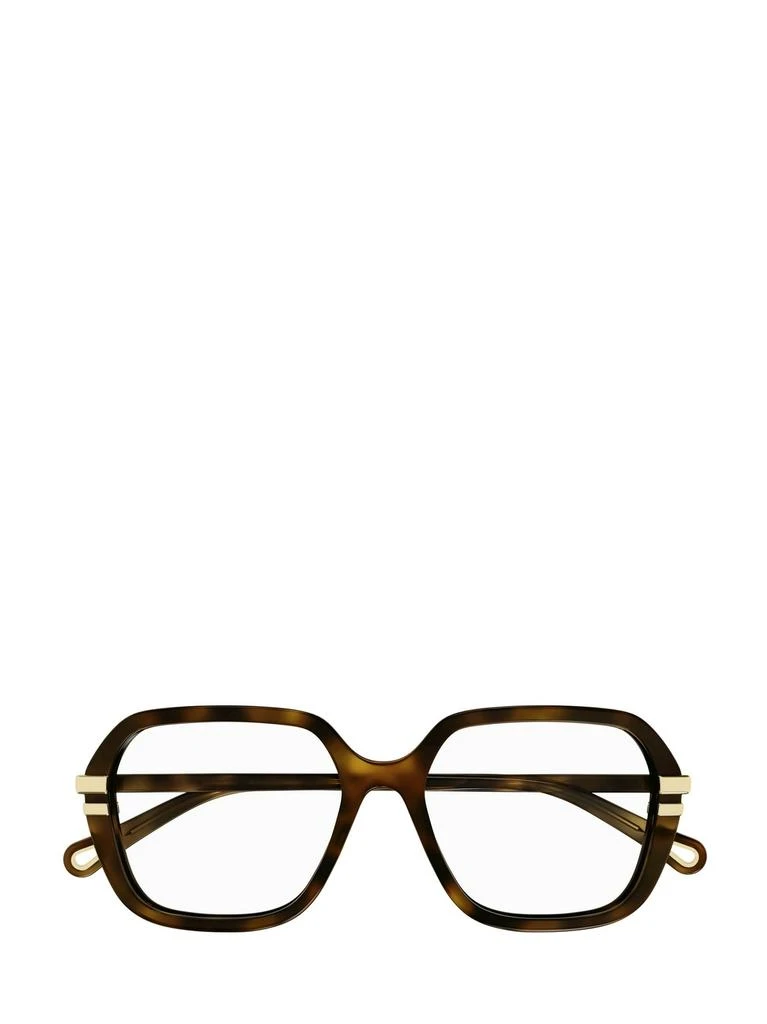 商品Chloé|Chloé Eyewear Rectangle Frame Glasses,价格¥2222,第1张图片