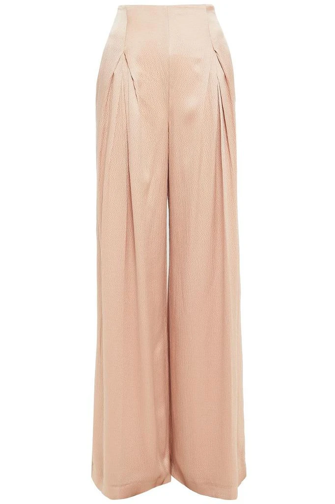 商品ROLAND MOURET|Zardar pleated silk-jacquard wide-leg pants,价格¥3245,第1张图片