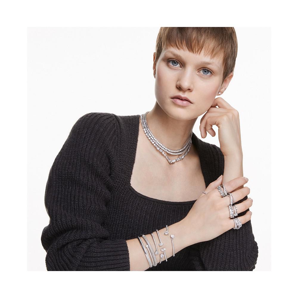 Stone Rhodium Plated Bangle商品第5张图片规格展示