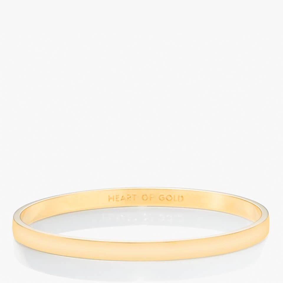 商品Kate Spade|Kate Spade New York Women's Heart Of Gold Bangle - Gold,价格¥250,第1张图片