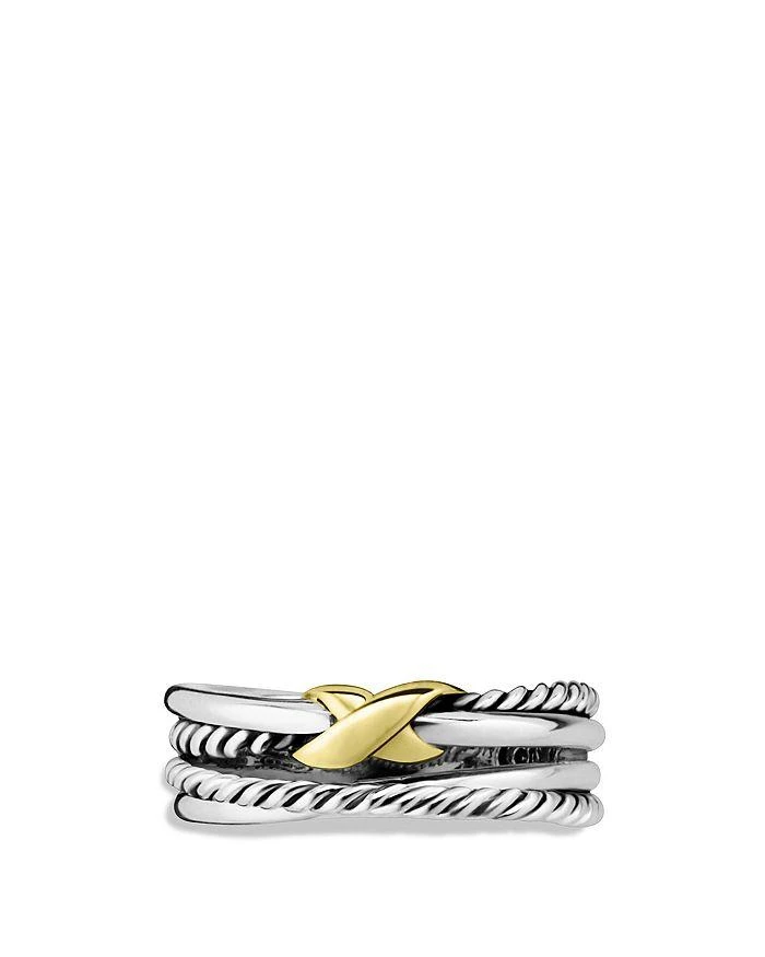 商品David Yurman|X Crossover Ring with 18K Gold,价格¥2232,第3张图片详细描述