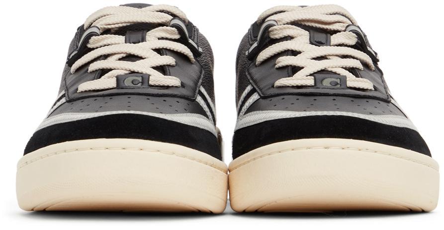 商品Coach|Black & Off-White Citysole Court Sneakers,价格¥847,第4张图片详细描述