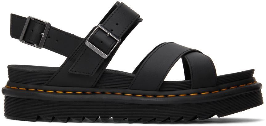 商品Dr. Martens|Black Voss II Sandals,价格¥774,第1张图片