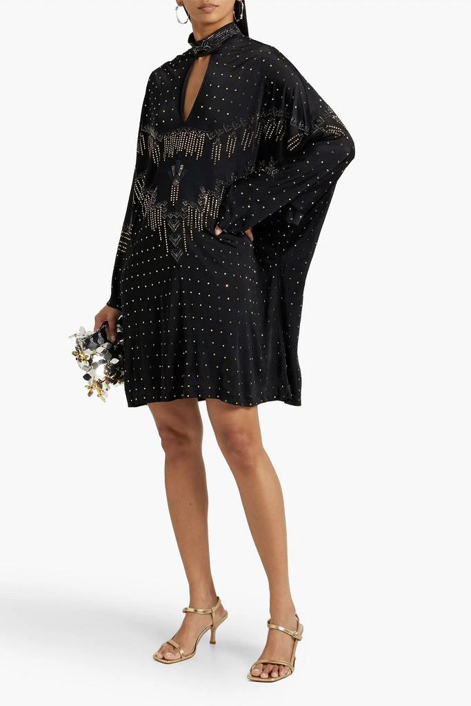 商品Camilla|Embellished cutout satin mini dress,价格¥1581,第2张图片详细描述