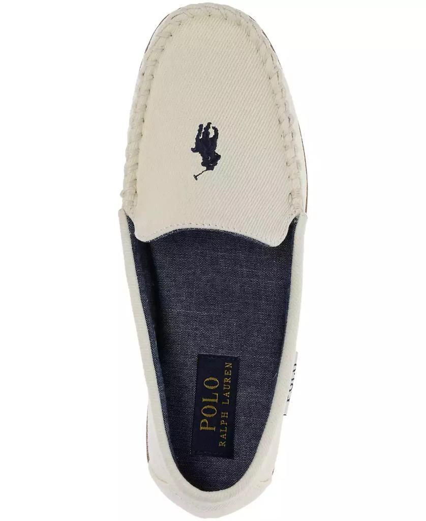 商品Ralph Lauren|Women's Collins Washed Twill Fabric Moccasin Slippers,价格¥425,第4张图片详细描述