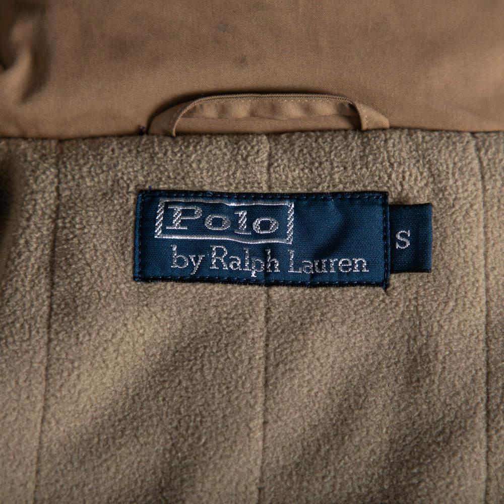 Polo Ralph Lauren Beige Synthetic Bomber Jacket S商品第5张图片规格展示