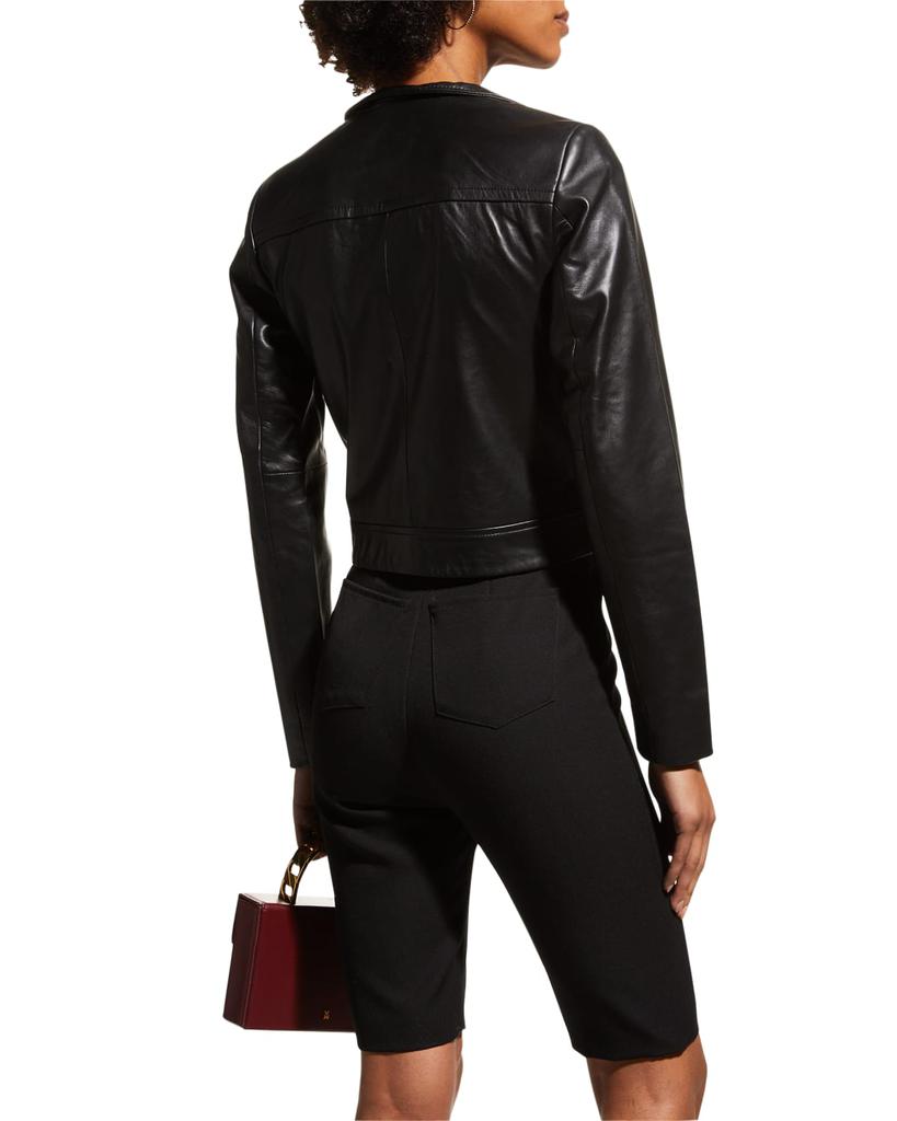 Leather Moto Jacket商品第6张图片规格展示