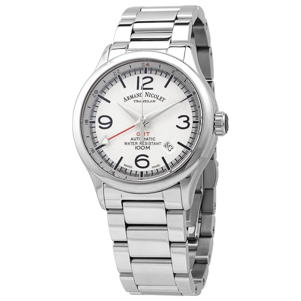 商品Armand Nicolet|Armand Nicolet Automatic White Dial Watch AMA846HAA-AG-M2890A,价格¥8273,第1张图片