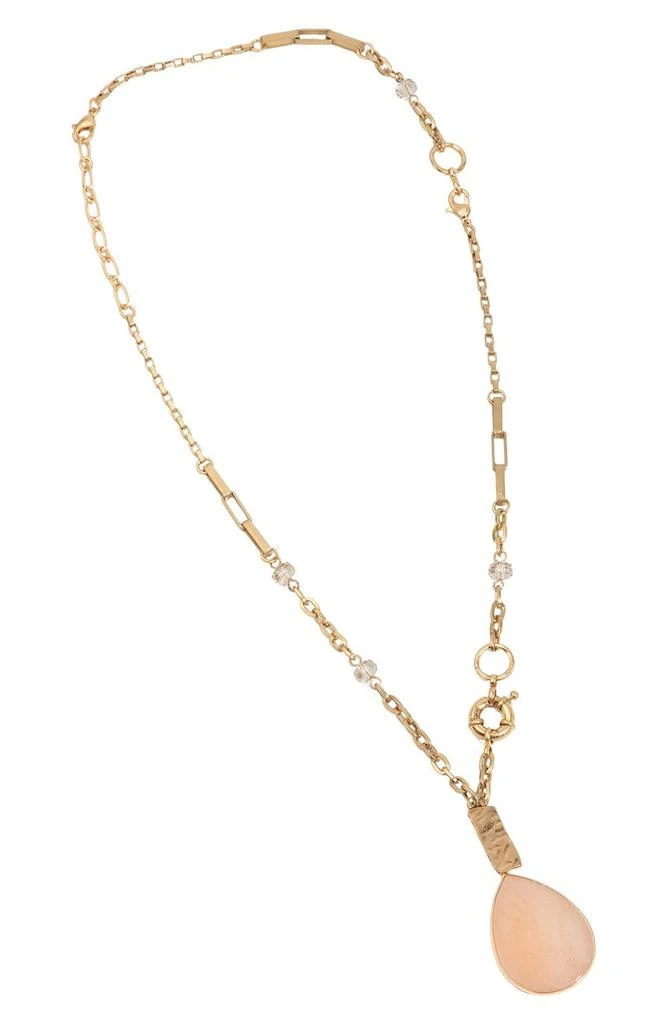 商品SAACHI|Gemstone Chain & Pendant Necklace,价格¥354,第3张图片详细描述