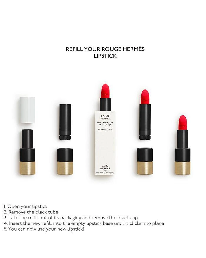 商品Hermes|Rouge Hermès Matte Lipstick & Refill,价格¥353-¥563,第5张图片详细描述