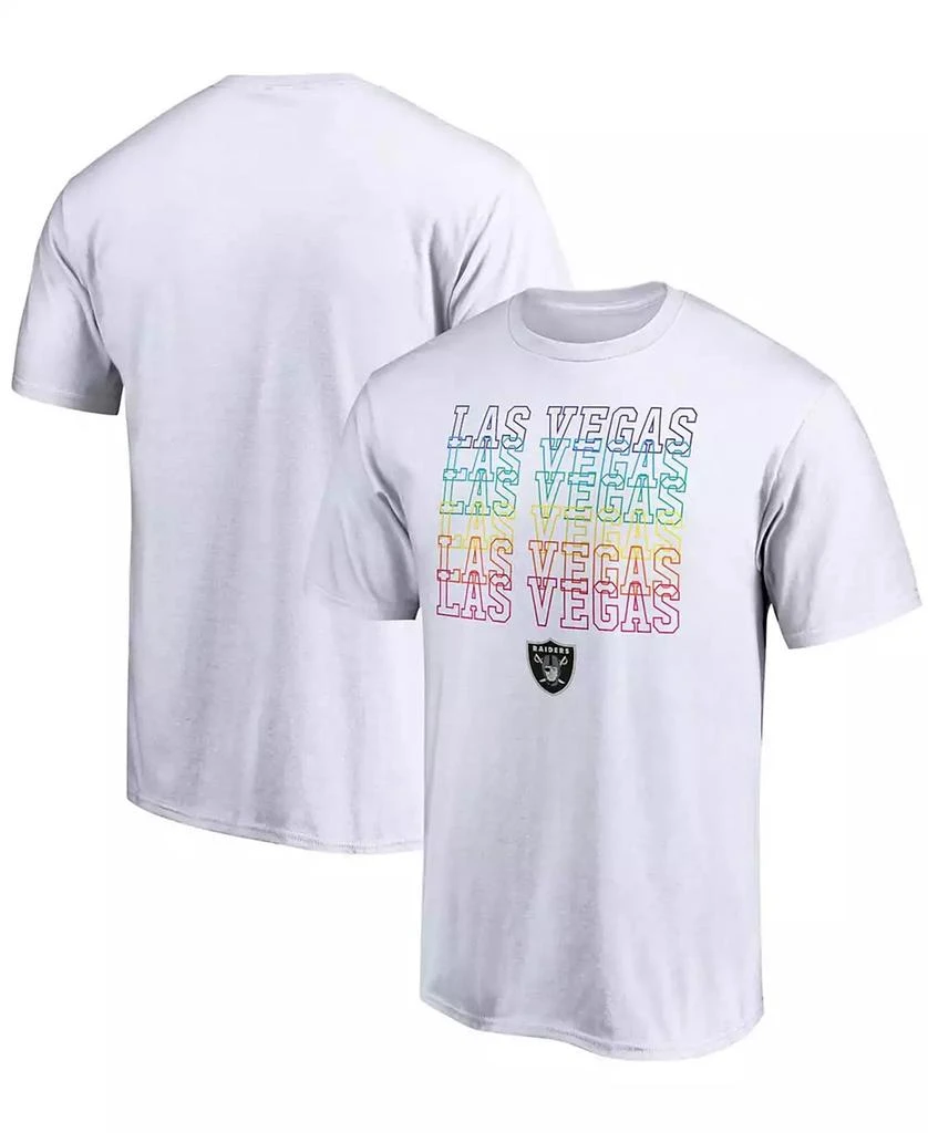 商品Fanatics|Men's White Las Vegas Raiders City Pride T-shirt,价格¥208,第1张图片