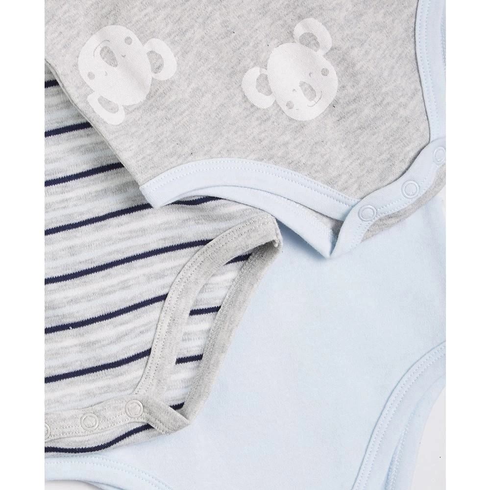 商品First Impressions|Baby Boys Koala Bodysuit, Pack of 3, Created for Macy's,价格¥90,第3张图片详细描述