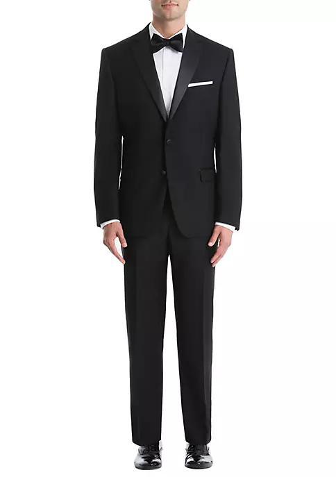 商品Ralph Lauren|Plain Black Wool Tuxedo Jacket,价格¥1986,第6张图片详细描述