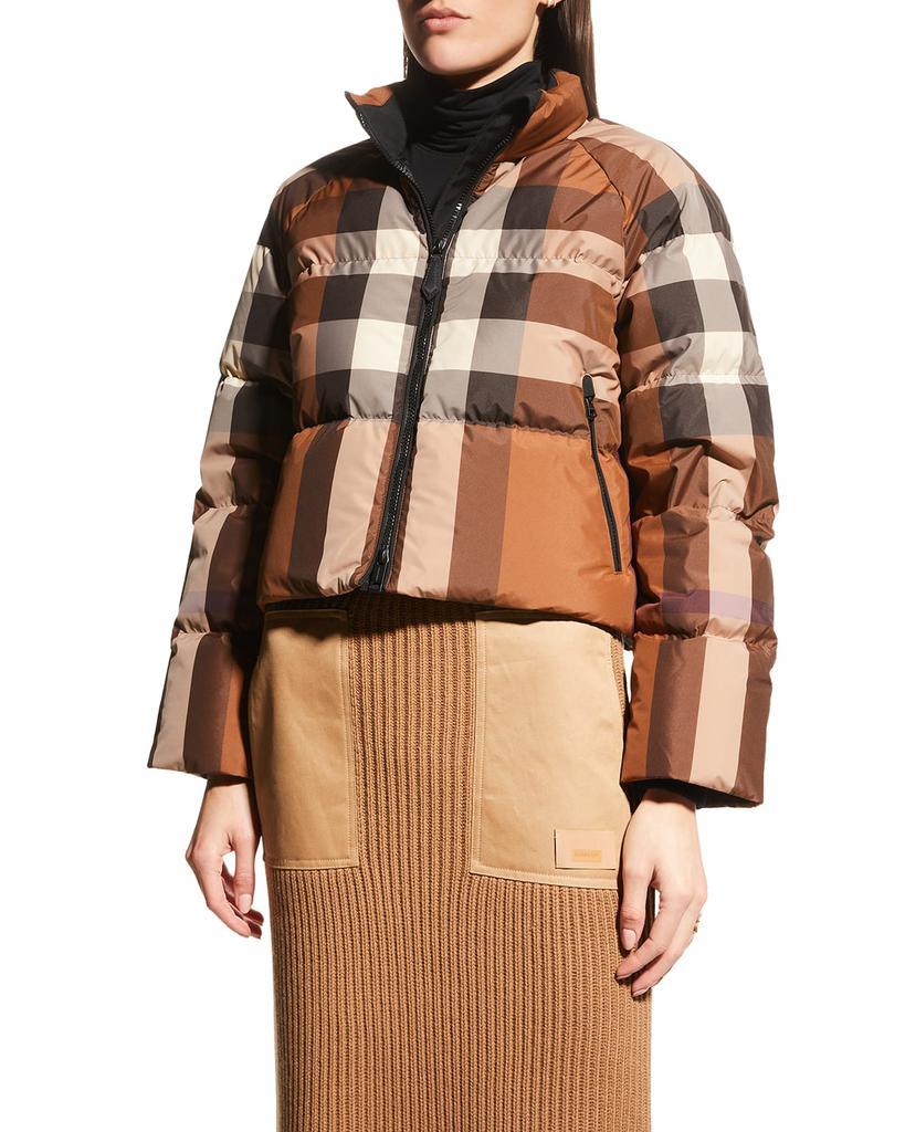 商品Burberry|Vintage Check Puffer Short Jacket,价格¥12383,第5张图片详细描述