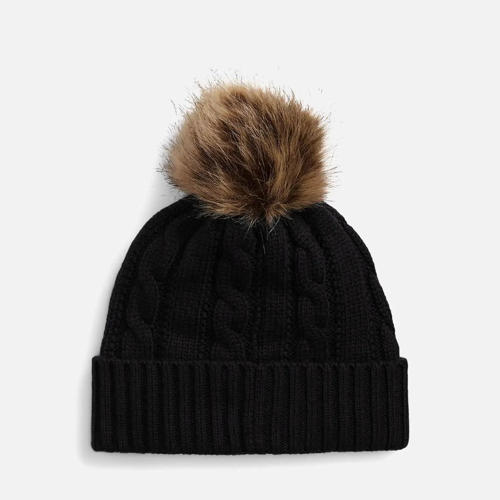 Lauren Ralph Lauren Pom-Pom Rib-Knitted Beanie商品第2张图片规格展示