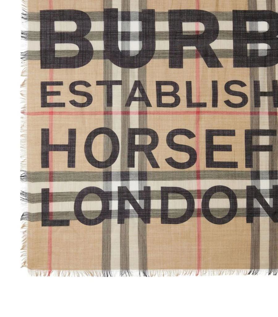 Horseferry Print Check Scarf 商品