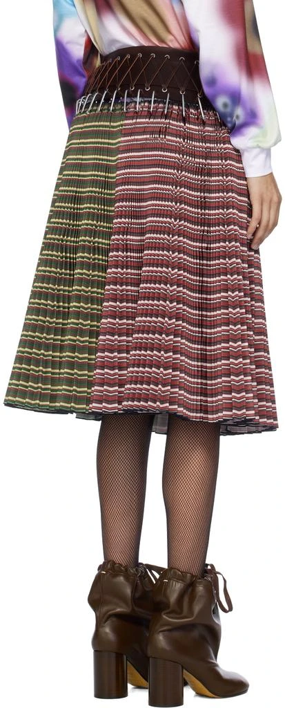 商品CHOPOVA LOWENA|Red & Green June Knee Carabiner Midi Skirt,价格¥9704,第3张图片详细描述